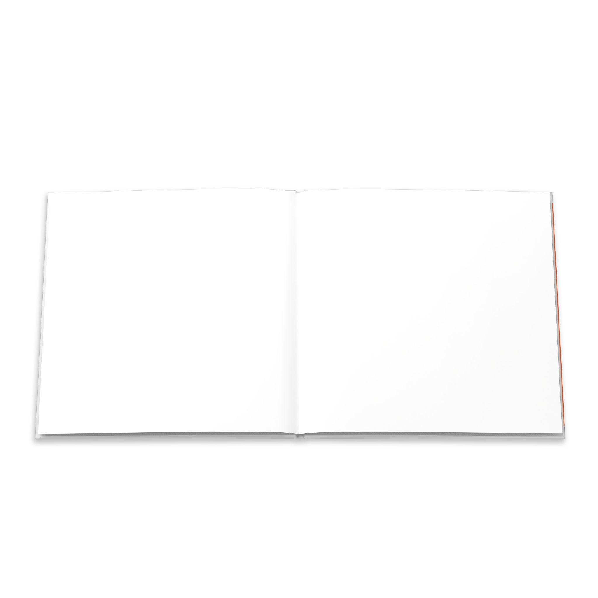 Hardcover Photo Book — Minimal Orange Block Design