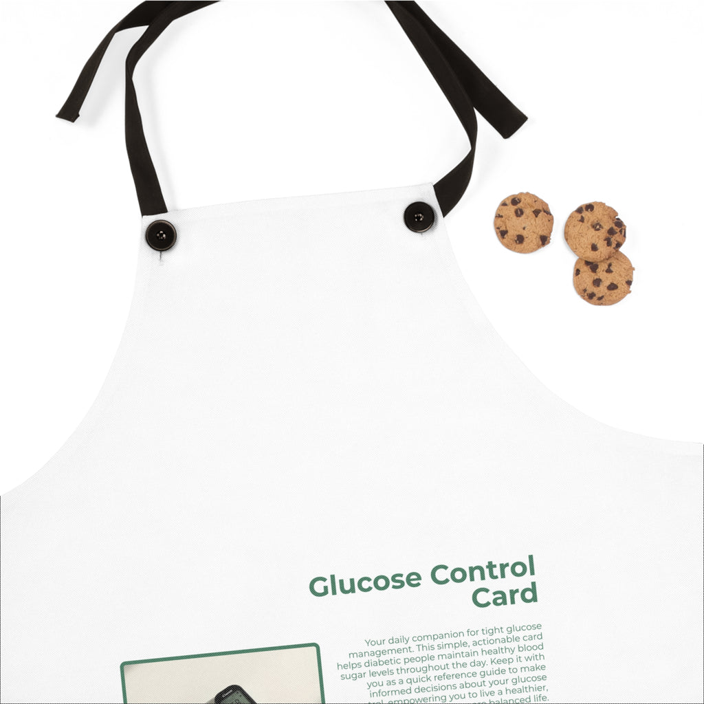 Glucose Control Card Apron — Medical Reminder Apron for Diabetics