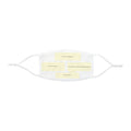 White Snug-Fit Polyester Face Mask — Adjustable Ear Loops, Comfortable Everyday Protection