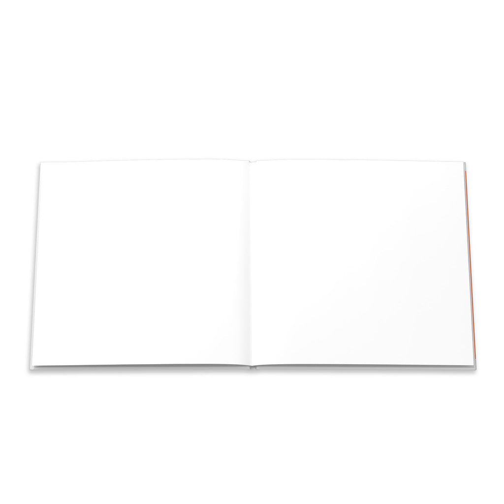 Hardcover Photo Book — Minimal Orange Block Design