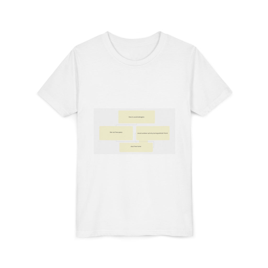 Youth Tee — Minimalist Yellow Sticky Note Design (‘You Are Not Alone’)