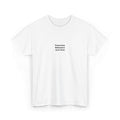 Protective Behaviors Save Lives T-Shirt — Minimal Mental Health Awareness Tee