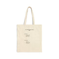 Canvas Tote Bag — Minimalist 'Your Health Depends on Every Store' Grocery Shopper Tote