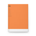 Hardcover Journal — Changing Behaviors: Steps to Sustain Cessation (Orange Matte)