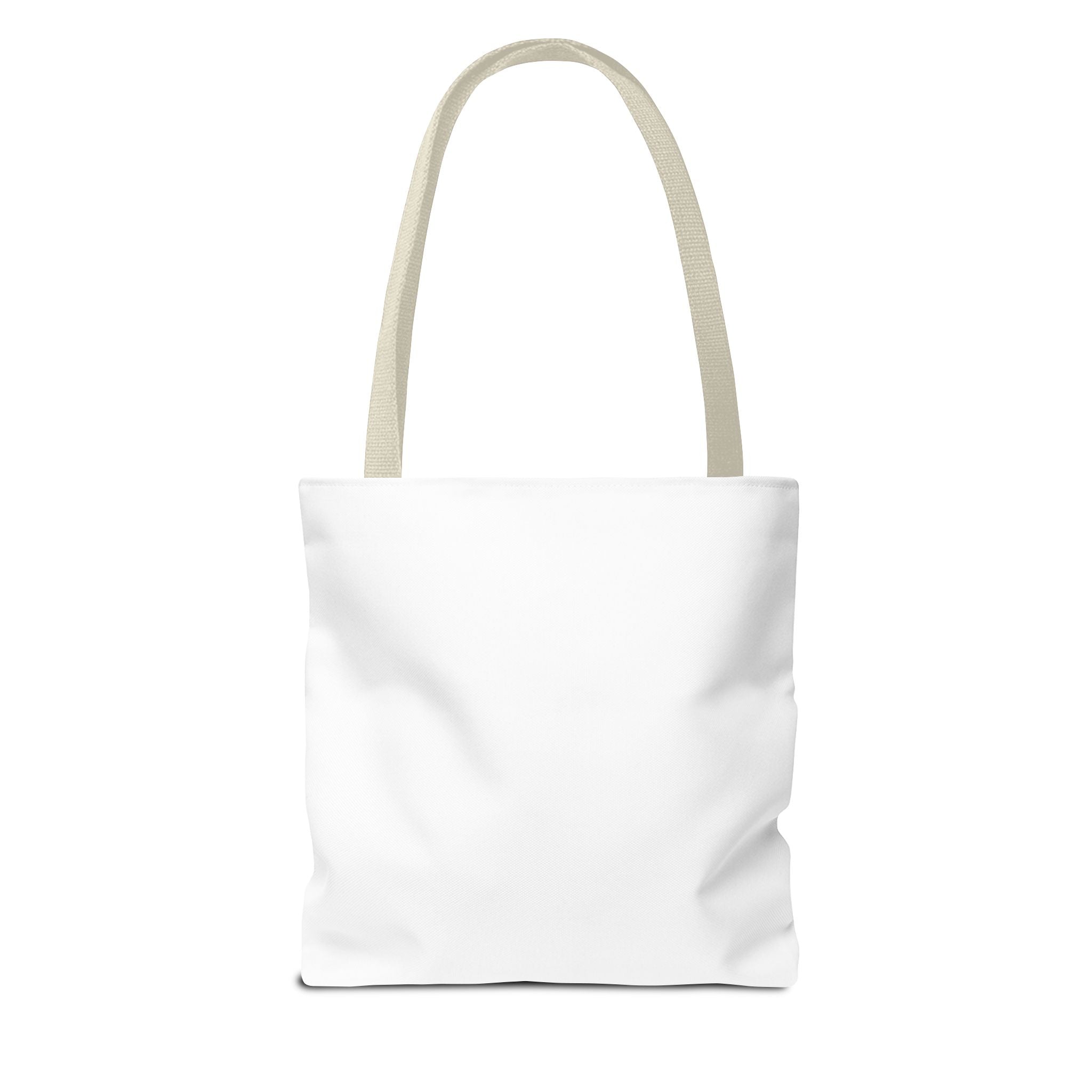 Tote Bag — Minimal Orange Accent Canvas Tote with 'Changing Behaviors: Steps to Sustain Creation' Text