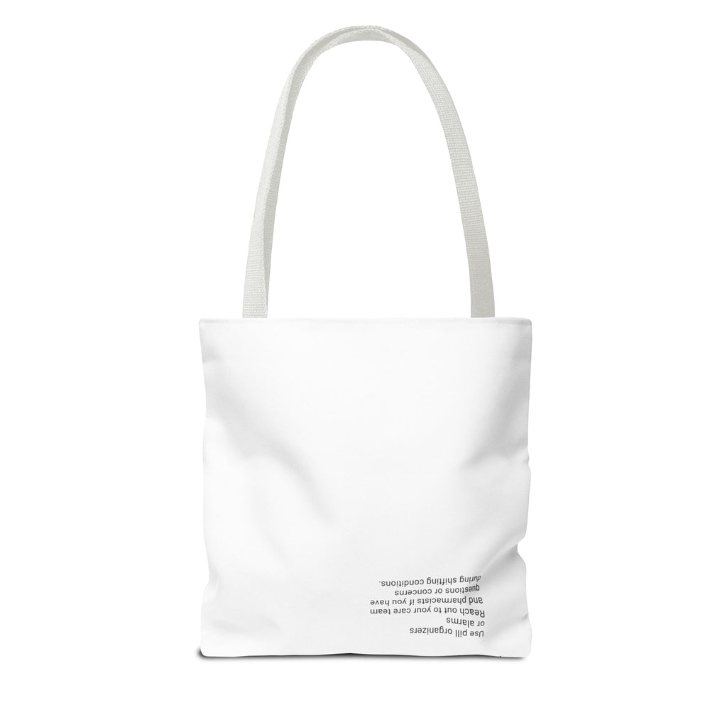 Tote Bag — "Your Health Depends on Every Dose" Minimalist Medical Awareness Tote