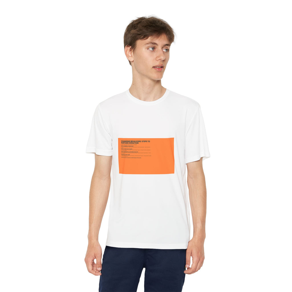Youth Competitor Tee — Orange Badge Graphic Youth T-Shirt