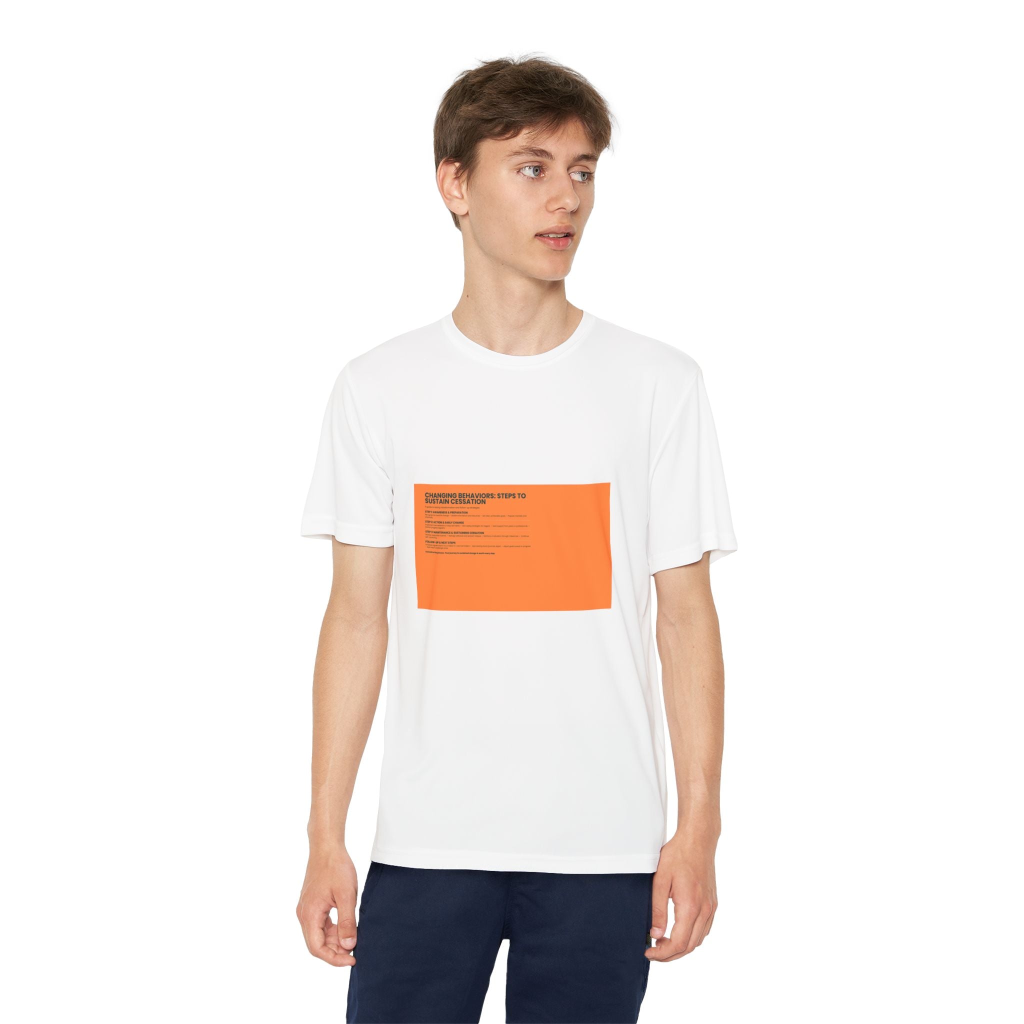 Youth Competitor Tee — Orange Badge Graphic Youth T-Shirt