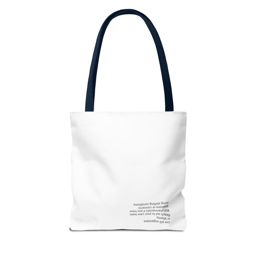 Tote Bag — "Your Health Depends on Every Dose" Minimalist Medical Awareness Tote