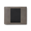 Leather Bi-Fold Wallet with Flip ID Window — Slim Minimalist Card Holder