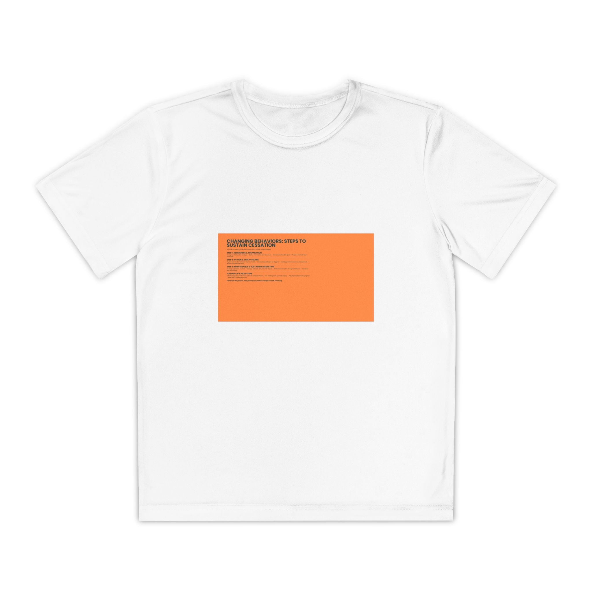 Youth Competitor Tee — Orange Badge Graphic Youth T-Shirt