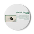 Glucose Control Card Ceramic Coaster — Diabetes Awareness Drink Coaster