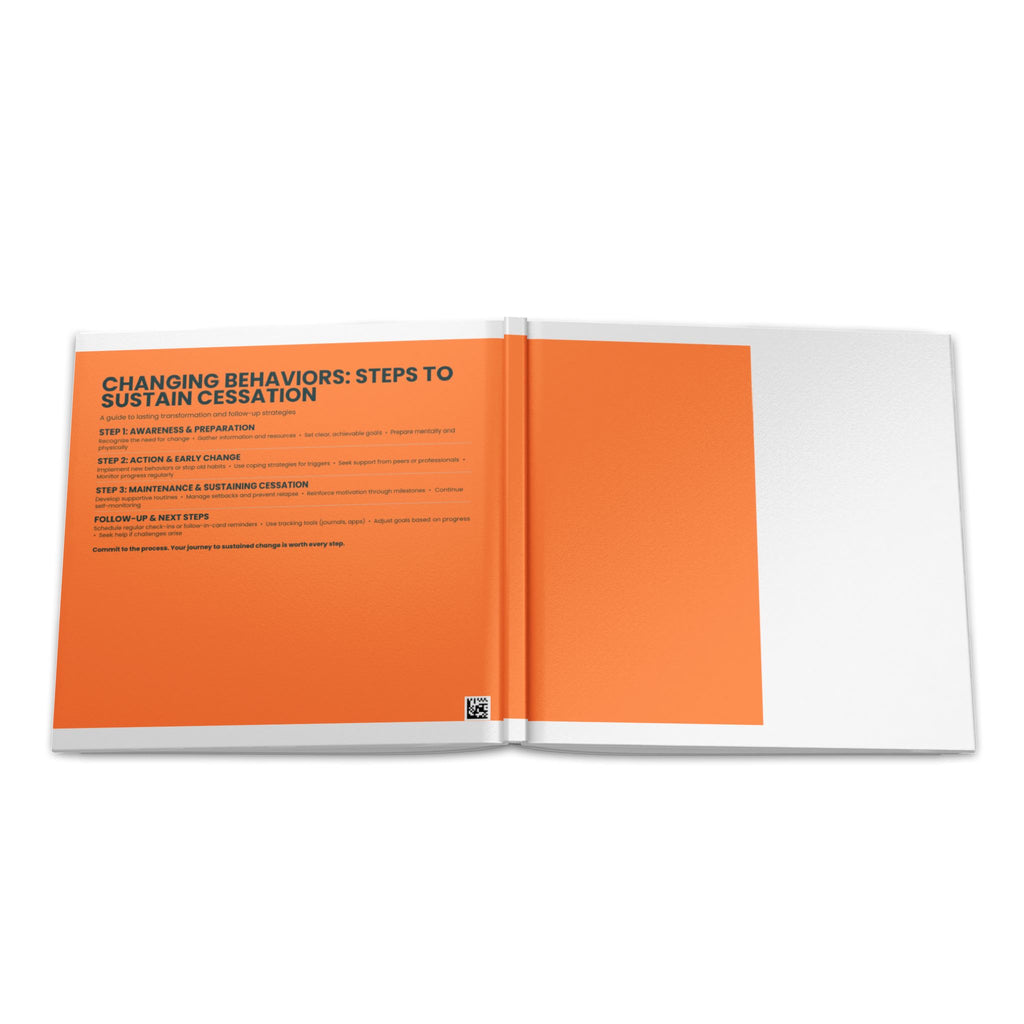 Hardcover Photo Book — Minimal Orange Block Design