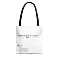 Tote Bag — "Your Health Depends on Every Dose" Minimalist Medical Awareness Tote